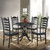 Round Pedestal Dining Table - 36" - Black - IMAGE 3