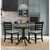 Round Pedestal Dining Table - 36" - Black - IMAGE 4