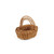 Set of 3 Brown Oval Storage Basket with Braided Handle 16" - IMAGE 2