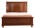 Wooden Sleigh King Panel Bed with Two Storage Drawers - 97" - Brown - IMAGE 3