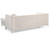 Channel Tufted Velvet L Shape Sectional Sofa with Throw Pillows - 87" - Beige - IMAGE 4