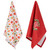 Merry Christmas Kitchen Tea Towels - 26" - Set of 2 - IMAGE 2