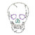 LED Lighted Skull Outdoor Halloween Decoration - 36" - IMAGE 1