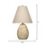 Raindrop Base Ceramic Table Lamp with Tan Cone Shade - 17" - Brown - IMAGE 3