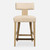 Floating Back Counter Stool - 37.5" - Beige - IMAGE 1