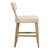 Floating Back Counter Stool - 37.5" - Beige - IMAGE 5