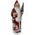 11” Paper Mache Santa in Red Coat with Ermine Edge Detail Christmas Candy Container - IMAGE 1