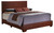 Queen Faux Leather Upholstered Panel Bed - 86" - Light Brown - IMAGE 1