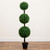 Potted Triple Boxwood Ball Outdoor Artificial Topiary Tree - 5' - IMAGE 4