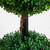 Potted Triple Boxwood Ball Outdoor Artificial Topiary Tree - 5'