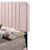 Twin Velvet Upholstered Channel Tufted Panel Bed - 81" - Pink - IMAGE 4