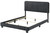 Velvet Upholstered Channel Tufted Full Panel Bed - 81" - Black - IMAGE 3