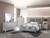 Tufted Upholstered Full Panel Bed - 80" - Silver and Gray - IMAGE 2