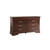6-Drawer Wooden Bedroom Double Dresser - 60" - Dark Brown - IMAGE 2