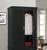 Wooden Armoire with 2-Drawers - 78" - Black - IMAGE 3