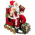 Lighted and Musical Santa Claus on Locomotive Train Car Christmas Decoration - 36"