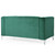 Velvet Microsuede Channel Tufted Loveseat with Throw Pillows - 65" - Green - IMAGE 4