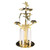 12"  Swedish Angel Themed Chime Christmas Decoration with Candelabra - IMAGE 1