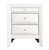 Solid Wooden Nightstand with Dovetailed Drawers - 28" - White - IMAGE 1