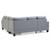 Tufted Faux Leather L Shape Sectional Sofa - 82" - Gray - IMAGE 4