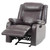 Upholstered Reclining Accent Chair with Padded Arms - 40" - Dark Brown - IMAGE 2