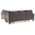 Tufted Faux Leather L Shape Sectional Sofa - 82" - Dark Brown - IMAGE 4