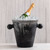 Matte finished Ice Bucket with Handles - 14" - Black - IMAGE 3