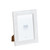 Rectangular Swirled Picture Frame - for 5" x 7" Photo - White - IMAGE 3