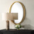 Oval Wall Mirror - 31.75" - Antiqued Gold Leaf Finished - IMAGE 2