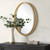 Oval Wall Mirror - 31.75" - Antiqued Gold Leaf Finished - IMAGE 4
