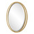 Oval Wall Mirror - 31.75" - Antiqued Gold Leaf Finished - IMAGE 5