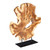 Teak Wood Sculpture with Stand - 22.75" - Brown