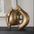 Abstract Curved Sculpture - 13.25" - Bronze Finish - IMAGE 2