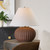 Terracotta Table Lamp with Tapered Shade - 22" - IMAGE 2