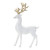 Winter Deer Christmas Figurine Decorations - 12.5" - White and Gold - Set of 3 - IMAGE 5