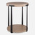Round Top Double Platform Side Table - 24" - Bronze Finish - IMAGE 1
