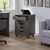 Wooden Mobile Cabinet with 5-Drawers - 26.25" - Charcoal Gray - IMAGE 3