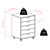 Wooden Mobile Cabinet with 5-Drawers - 26.25" - Charcoal Gray - IMAGE 5