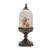 LED Lighted Snow Globe with Santa and Toy Bag - 12.5" - Bronze and Red - IMAGE 2