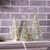 LED Lighted Ribbed Glass Tree Christmas Tabletop Decorations - 11.75" - Set of 3 - IMAGE 3