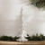 Flocked Carved Pine Tree Christmas Tabletop Decorations - 26" - IMAGE 2