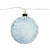 LED Lighted Crackle Glass Ball Ornament Christmas Lights - Blue - 4 ct - IMAGE 2