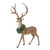 Set of 2 Reindeer Wearing Wreath Christmas Tabletop Figurines 28.5" - IMAGE 3