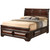 Wooden Sleigh Bed Frame with Storage Drawers - 87" - IMAGE 2