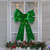 LED Lighted Tinsel Bow Christmas Decoration - 24" - Green - IMAGE 1