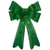 LED Lighted Tinsel Bow Christmas Decoration - 24" - Green - IMAGE 2