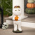 19.5" Mummy Holding Jack-O-Lantern Pumpkin Halloween Decoration