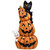 Lighted Stacked Jack-O-Lanterns with Ghost and Black Cat Halloween Decoration - 20" - LED Clear Lights - IMAGE 2