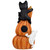 20" Lighted Stacked Jack-O-Lanterns with Ghost and Black Cat Halloween Decoration - LED Clear Lights