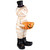 Mummy in Top Hat Holding Jack-O-Lantern Candy Dish Halloween Decoration - 23" - IMAGE 4